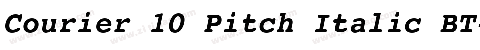 Courier 10 Pitch Italic BT字体转换